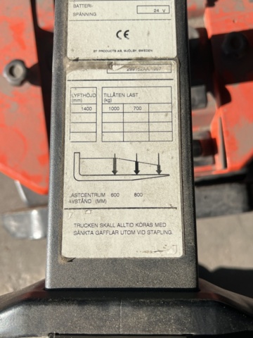 1153068-9 Mobile stacker BT PPS 1000 MX/1