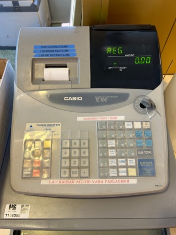1144359-2 Casio TE-100-1 Cash register