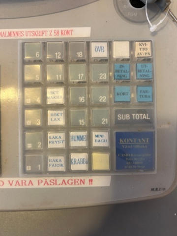 1144359-7 Casio TE-100-1 Cash register