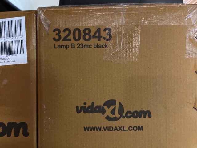1132040-2 Ceiling lamp x6, VidaXL Lamp B 23mc Black