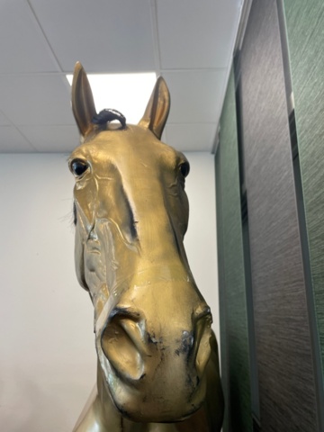 1149883-2 Gold Lacquered Horse