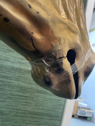 1149883-4 Gold Lacquered Horse