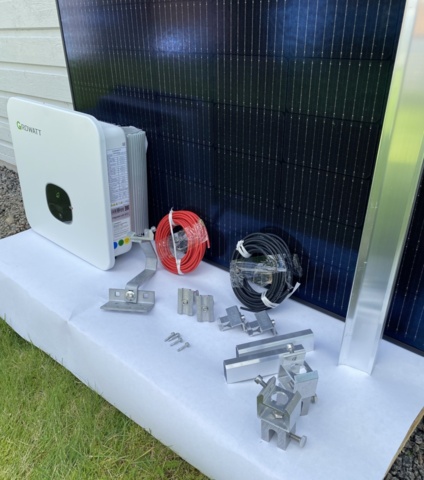 1202497-3 Solar cell package 40 kW incl. Hybrid inverter, all-black panels 430 W & Mounting accessories