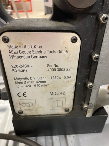 1152917-2 Magnetic drill Milwaukee MDE 42