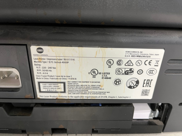 1201837-3 Printer Konica Minolta bizhub 4000P