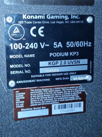 1150283-6 Slot machines 2 pcs - Konami Gaming KGP 2.0 UVSN