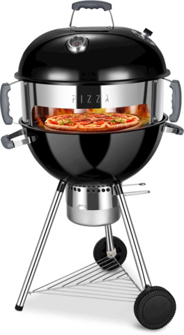 1200048-2 Charcoal grill Austin and Barbeque AABQ Charcoal 66cm and pizza kit