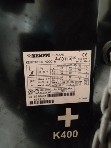 1201266-10 Migsvets Kemppi Kempoweld 4000W