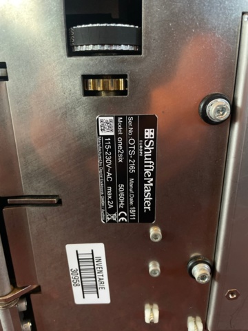 1150341-3 Card shuffler Shuffle Master one2six