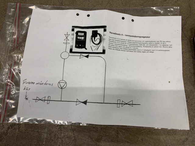 1203146-13 Hot water pump Grundfos 36-50 F 200 & Constant-maintenance regulator Thermomatic K