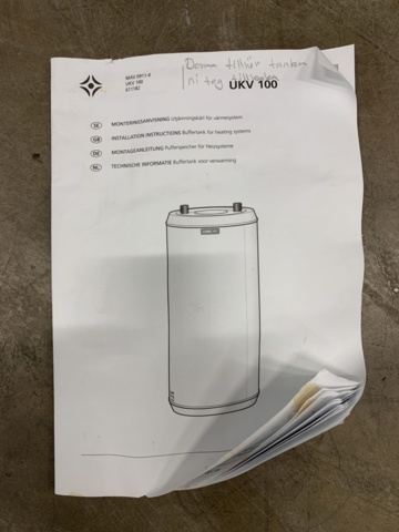 1203148-7 Volume tank Nibe UKV100