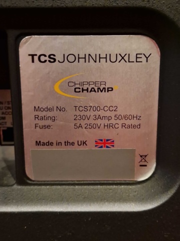 1150404-3 TCS John Huxley Chipper champ 2