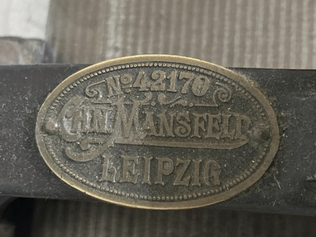 1192564-4 Antique paper guillotine - CHN Mansfeld