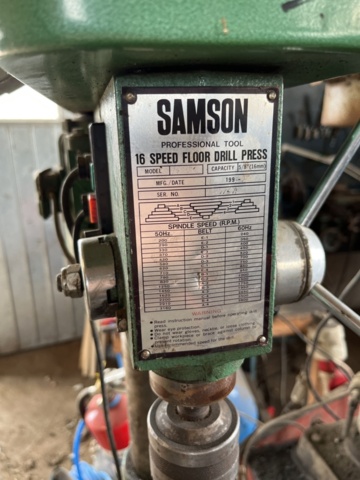 1191387-7 Pillar drill, Samson 16mm
