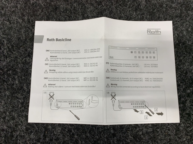 1203193-4 Control unit Roth Basicline 6-channel