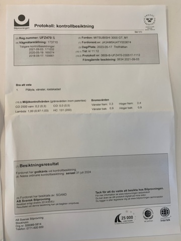 1203323-79 Mitsubishi 3000GT - 1996