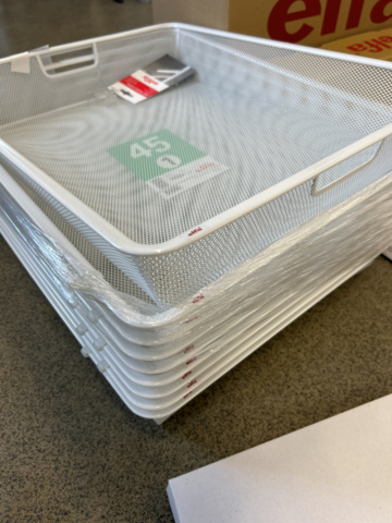 1150485-3 Various elfa things, baskets, front pieces, basket frames