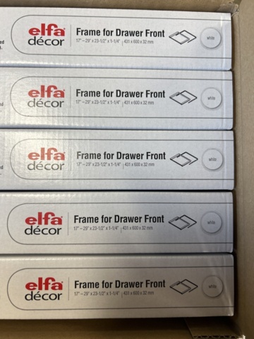 1150485-8 Various elfa things, baskets, front pieces, basket frames