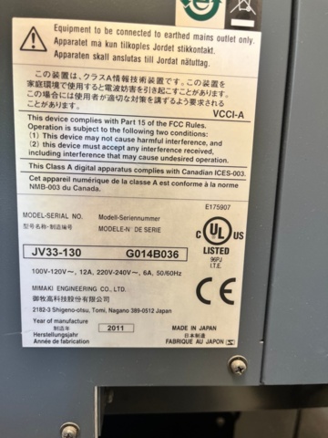 1203699-2 Printer 3 pcs - Mimaki CJV30-100/JV33-130 with Mimaki Bulk System