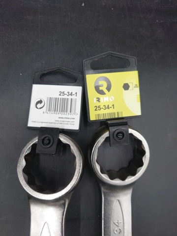 1190366-2 16 st U-ringnyckel - frakt ingår