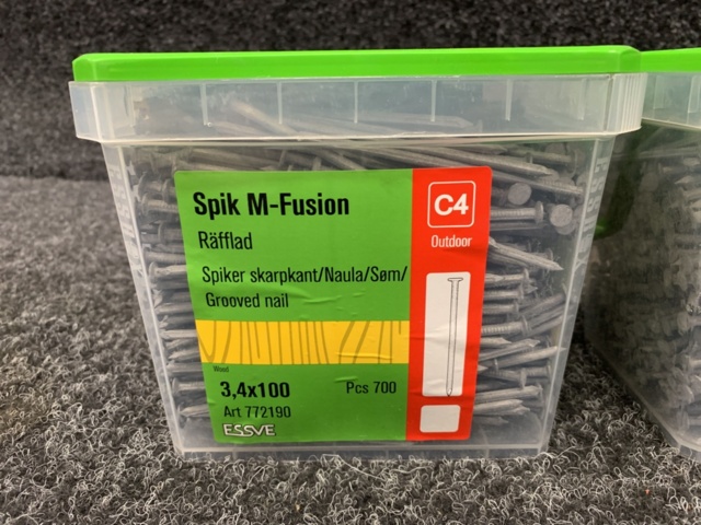 1203238-2 2 Packs Nail M-Fusion 3.4x100 mm, Essve