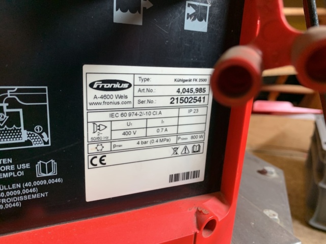 1035531-9 Tig welding Fronius Magic Wave 3000