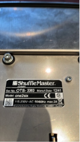 1204155-1 Card mixer Shuffle Master one2six -13