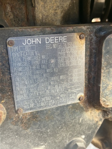 1177655-11 Tractor John Deere 4410 - 2002