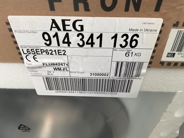 1121486-3 New Washing machine AEG