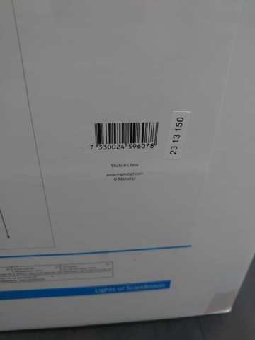 1171535-4 Markslöjd golvlampa - Frakt ingår