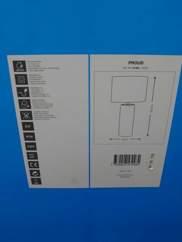 1204562-2 Markslöjd table lamp white - Shipping included