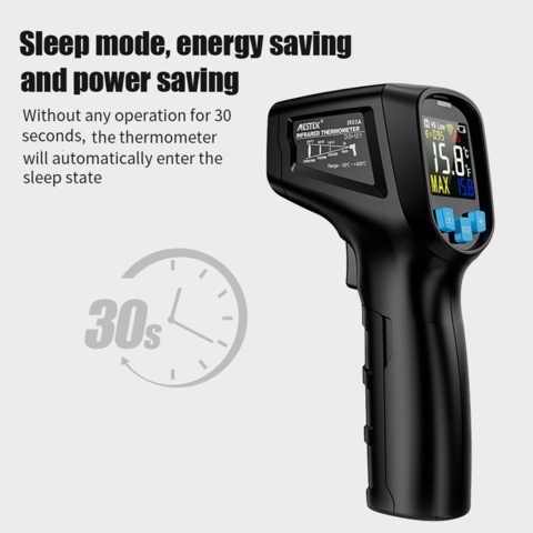 1204598-19 Tångamperemeter + fuktdetektor + kontaktfri termometer, + elektroniskt vattenpass - Frakt ingår