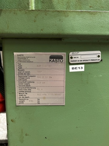 1204605-9 Cold saw Kasto BSM 210/240 - 1991