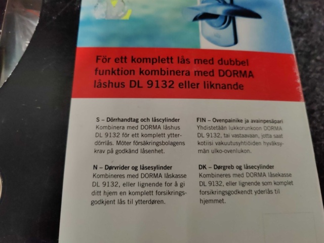 1204979-2 Cylinder & accessory kit Dorma Duo, Brass