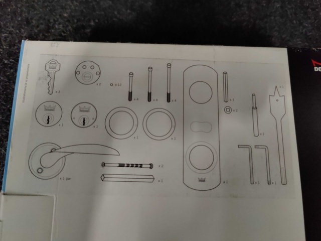 1204979-4 Cylinder & accessory kit Dorma Duo, Brass