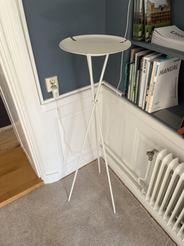 1204661-3 2 clamp lamps Wästberg w103 Sempé and pedestal