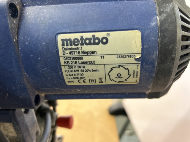 1151213-3 Miter saw Metabo D 49716