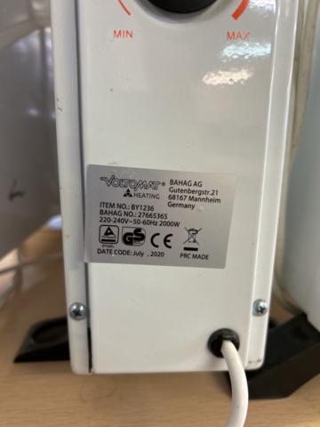 1151214-6 Towel warmer Warmex 16 and 3 heating elements