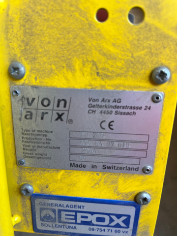 1201952-4 Surface milling machine Von Arx FR 200 - 2004