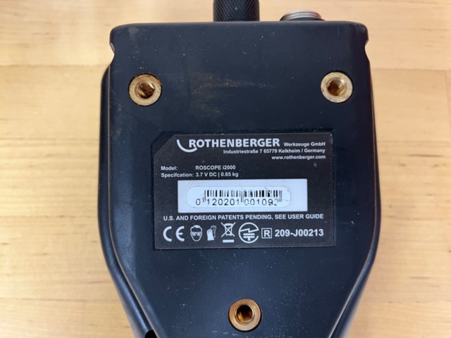 1140438-4 Rothenberger Videoskop Handenhet med sondkabel