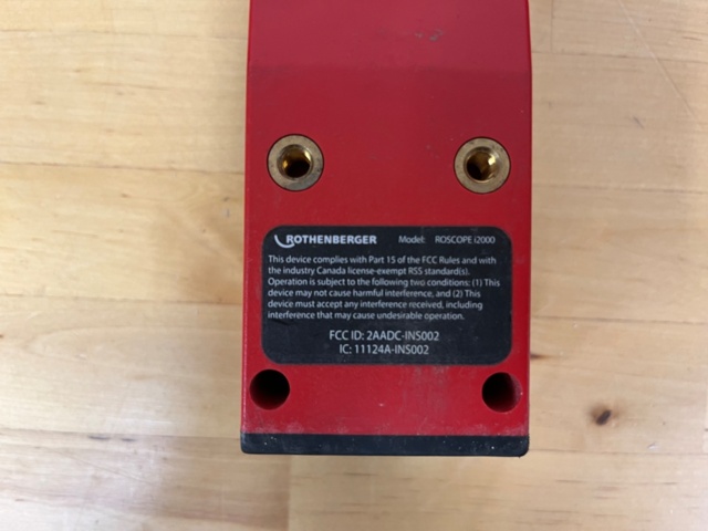 1140438-5 Rothenberger Videoskop Handenhet med sondkabel