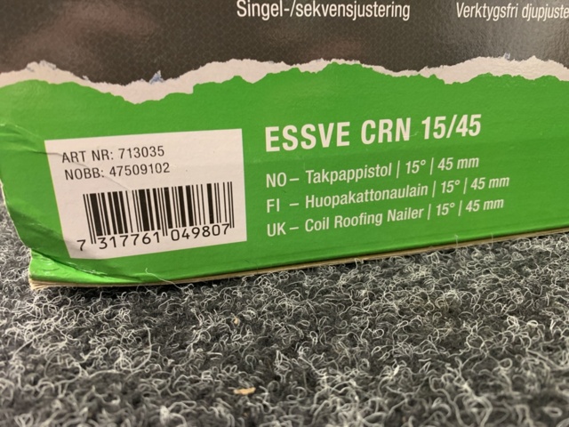 1205956-4 Nail gun ESSVE CRN 15/45