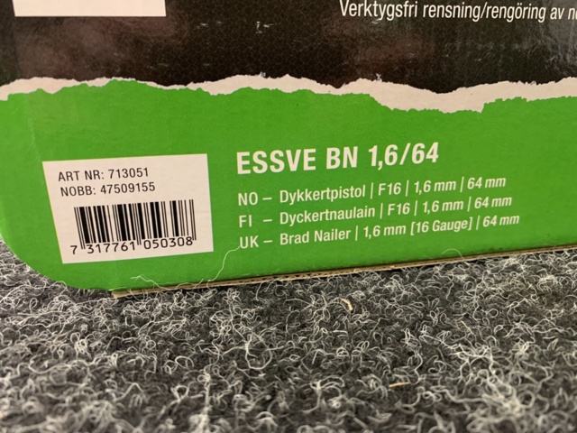 1205959-4 Diving pistol ESSVE BN 1.6/64