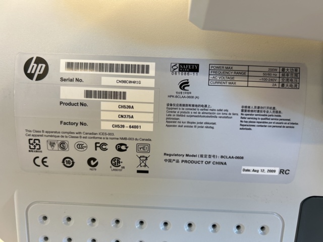 1153364-6 Large Format Printer HP Designjet T770