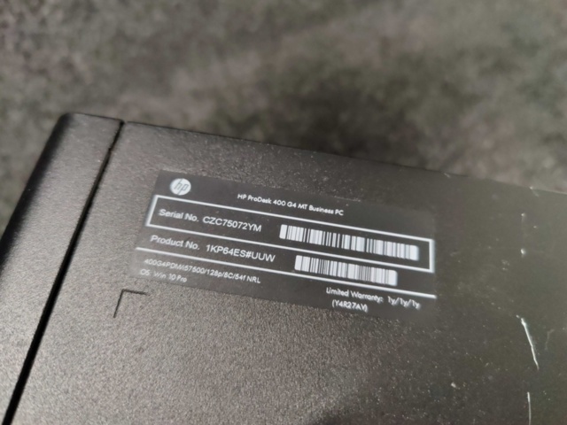 1183904-8 Desktop Pc HP ProDesk 400 G4 MT Business