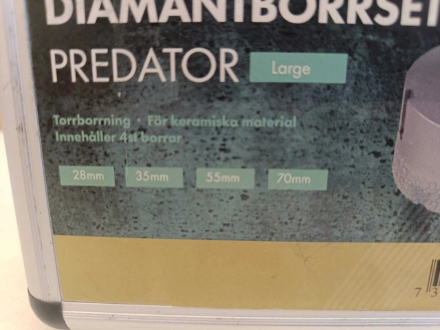 1000292-4 KGC diamond drill set Predator