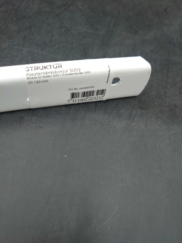 1208022-3 46 pc Struktur window sill bracket, 120 mm - Shipping included
