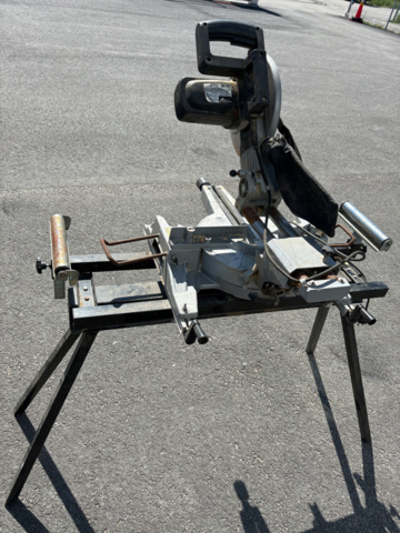 1137481-9 Woodster sl 10u cut and miter saw with stand and roller table