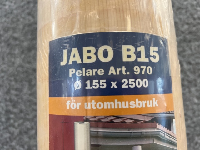 1207816-4 2 st pelare cylindrisk 155x2500, Jabo B15