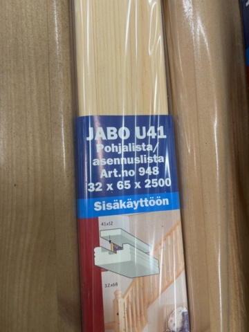 1207821-4 Staket Jabo överliggare, underliggare, räckespelare, ändstolpar